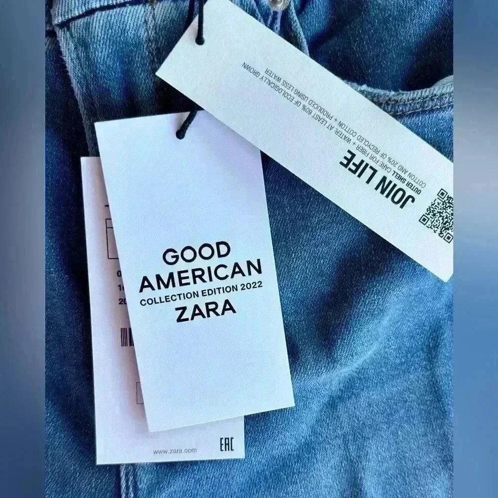 NWT Good American x Zara Classic Bootcut Jeans size 6 - Picture 6 of 14